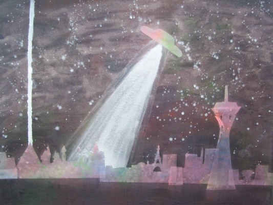 Product picture Las Vegas Skyline with UFO